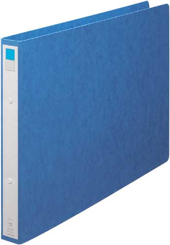 リヒトリングファイル　Ｂ４横　２穴　藍画像