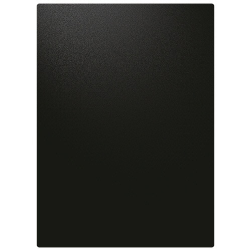 Kiwami ライティングマット下敷 B5+ ブラック 1枚 光沢のある黒色の滑らかな表面が前面に見える状態