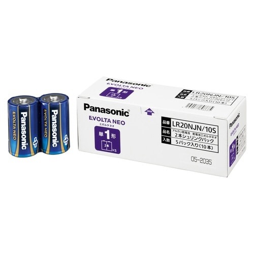 アルカリ乾電池　エボルタＮＥＯ単１・１０Ｐ画像