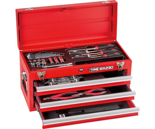 整備用工具セット ツールセット BX230仕様 レッド画像