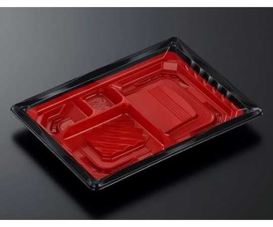 弁当容器 CTいろは 23-17E 赤黒-BK 身 800枚画像