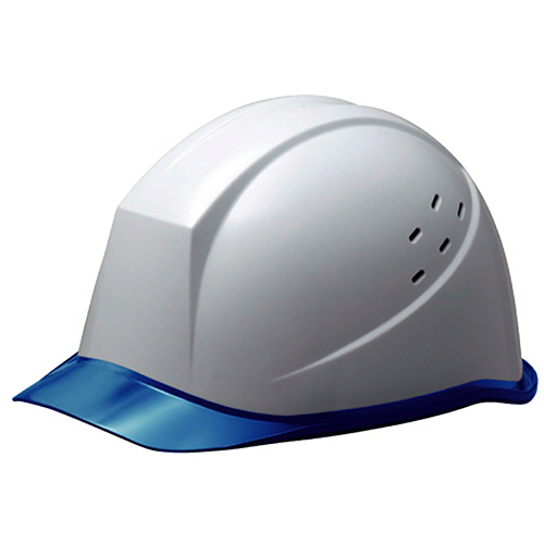 PC製ﾍﾙﾒｯﾄ(KP･通気孔･ｸﾘｱﾊﾞｲｻﾞｰ) SC-11PCLV RA-KP ﾎﾜｲﾄ/ﾌﾞﾙｰ 1個画像