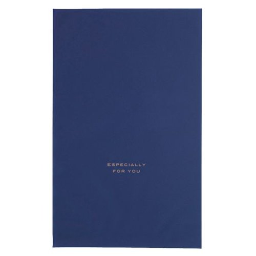 ラッピング用品 梨地バッグネイビー-M(50枚) ヘッズ画像