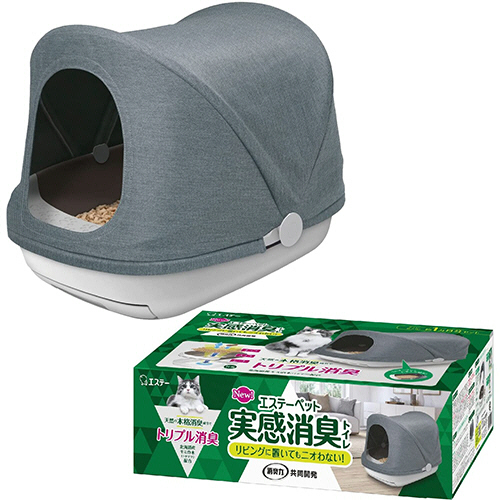 ｴｽﾃｰﾍﾟｯﾄ 猫用ｼｽﾃﾑﾄｲﾚ 実感消臭本体ｾｯﾄ 1個画像