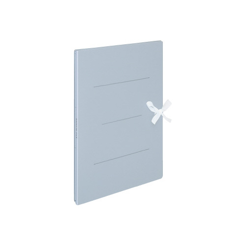 ガバットファイル（紙製）　Ａ４縦　紐付　青画像