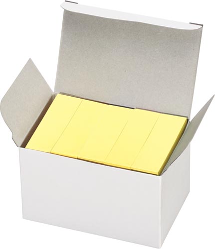 再生紙ふせん＜Ｋ２＞５０×１５ｍｍ　黄　２５冊画像