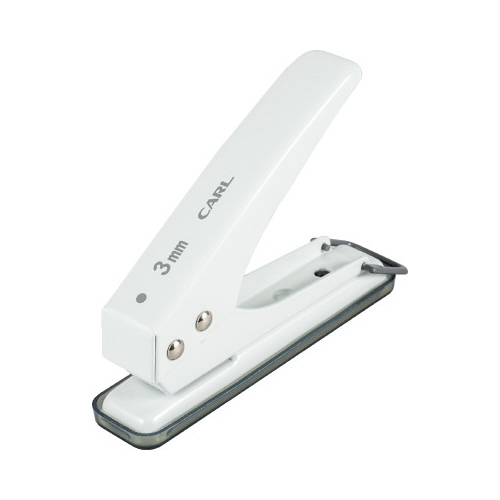 １穴パンチ　穴径３ｍｍ　ホワイト画像