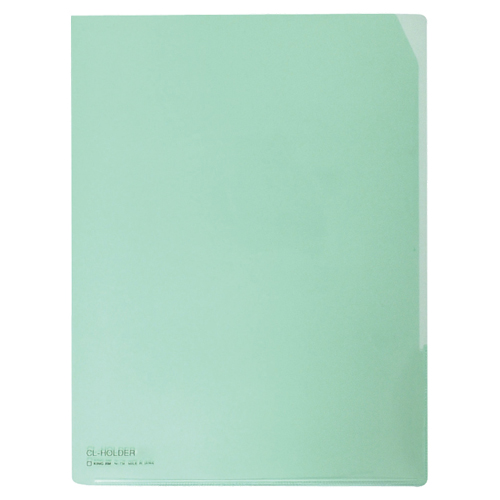 CLﾎﾙﾀﾞｰ A4ﾀﾃ 緑 ｺｰﾅｰｶｯﾄ付 1ｾｯﾄ(10枚)画像