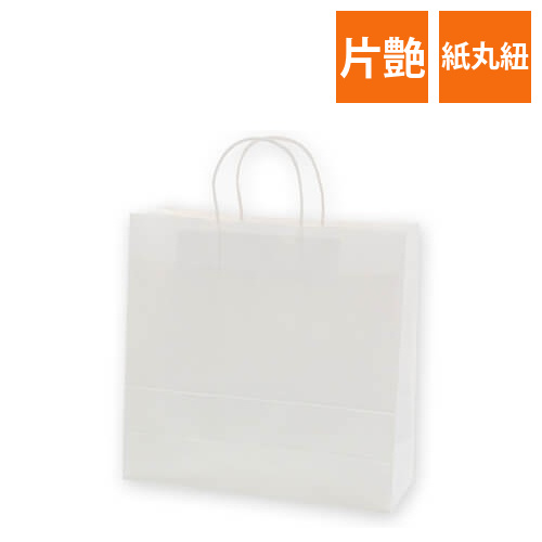 手提げ紙袋（白（片艶）・丸紐・幅320×マチ115×高さ310mm）画像