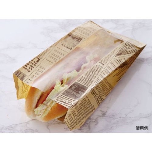 サンドウィッチ袋 No.230 ヨーロピアン茶筋フェネットミニ 大阪ポリエチレン販売 [ケース販売]画像
