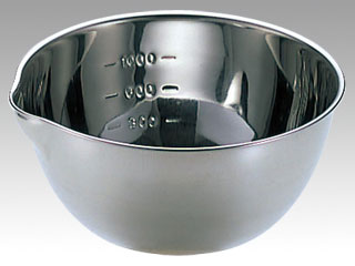 18-8 手なし片口ボール 目盛付 小画像