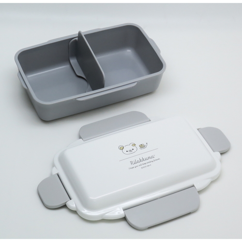 お弁当箱　ランチボックス　リラックマ　500ml 可愛らしいリラックマのデザインが施されたお弁当箱の上面が見える状態