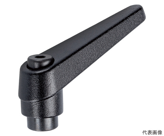 位置調整付クランピングレバー　メネジ付　黒