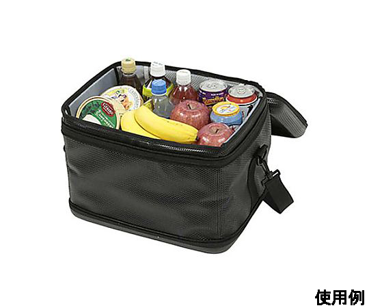 380x290x290mm/25L 保冷ボックス(折畳み式) クールな青色の折り畳み式ボックスが開いた状態で、内部が見える様子