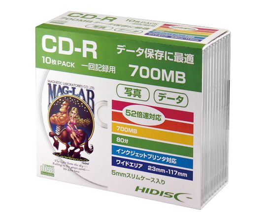メディアディスク　CD-R　10枚入画像