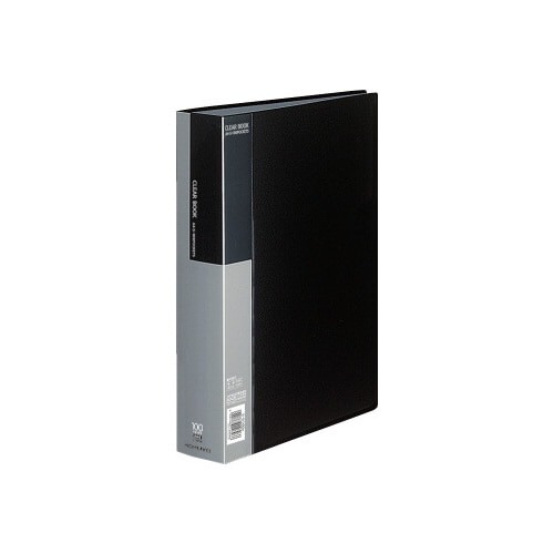 クリヤーブックベーシックＡ４縦１００ポケット黒画像