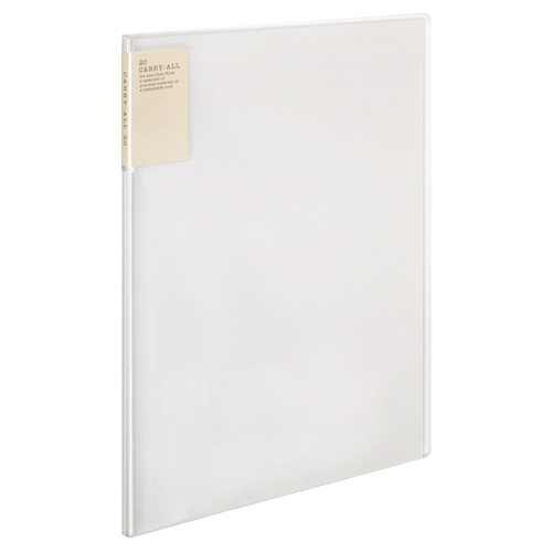 ｸﾘﾔｰﾌﾞｯｸ(ｷｬﾘｰｵｰﾙ)固定式･背ﾎﾟｹｯﾄ B4ﾀﾃ 20ﾎﾟｹｯﾄ 背幅13mm 透明 1ｾｯﾄ(4冊)画像