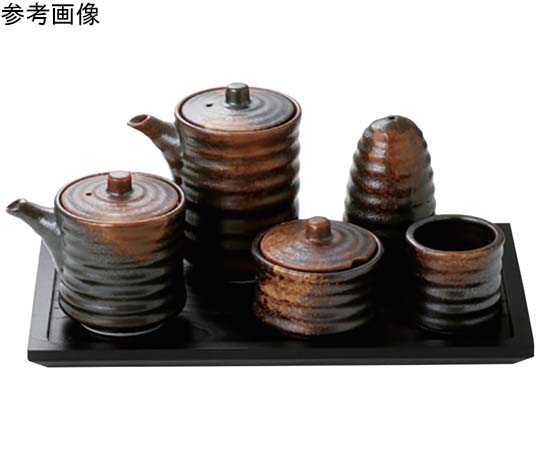 カスター卓上小物 焼締 醤油入（140mL）