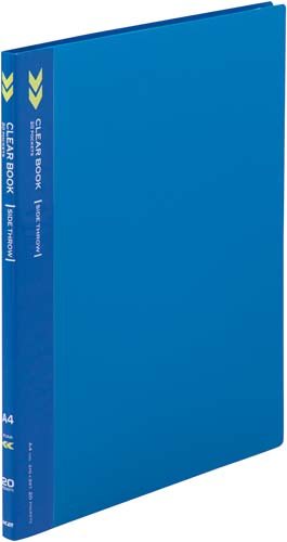 クリヤーブック＜Ｋ２＞サイドスロー　２０Ｐ青×５画像