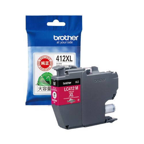 純正インク　ＬＣ４１２ＸＬＭ　マゼンタ画像