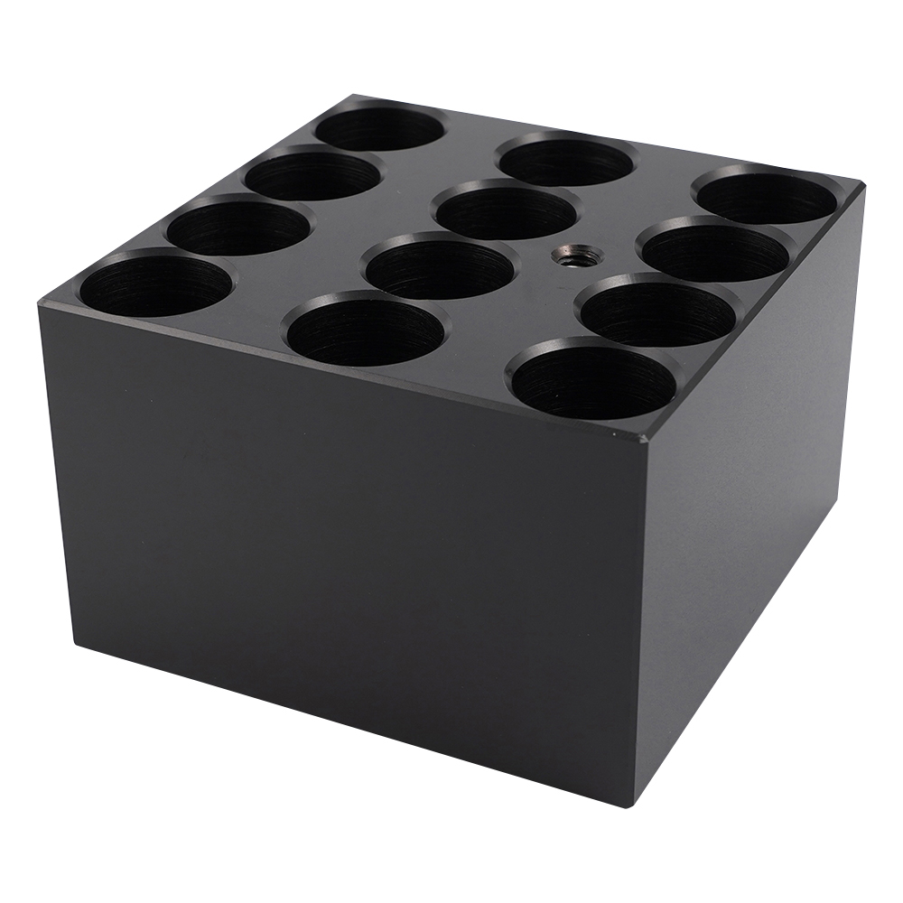 ドライブロックバス用アルミブロック　試験管25mm　12本用