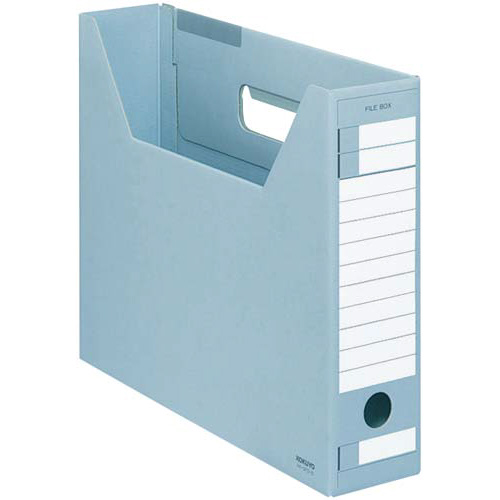 ファイルボックス　Ｄタイプスリム　Ａ４横　青　５個