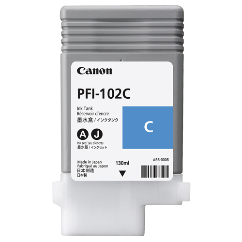 インクタンク　PFI-102C　染料シアン　130mL　0896B001　1個画像