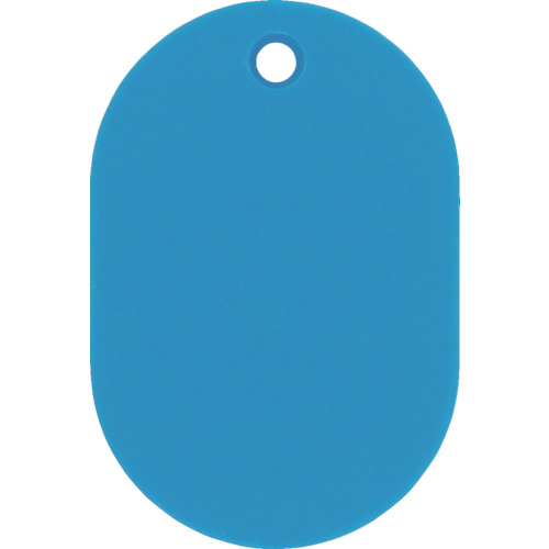 小判札(無地札) ｽｶｲﾌﾞﾙｰ 45×30mm ｽﾁﾛｰﾙ樹脂 1枚画像