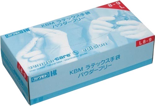ＫＢＭ　ラテックス手袋　ＰＦ　Ｌ　１箱（１００枚）画像