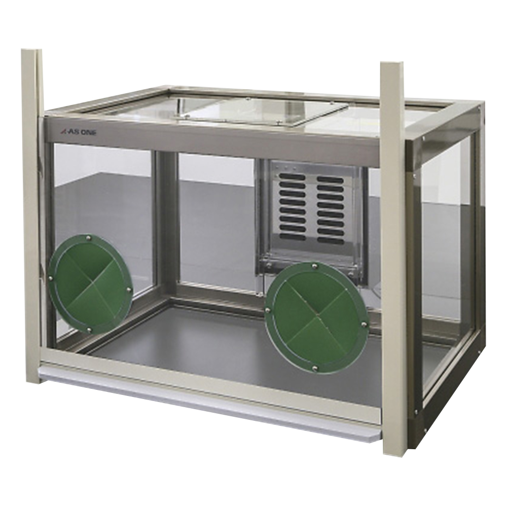 粉体計量用ドラフト（手窓付）600×421×500mm 庫内コンセント無し