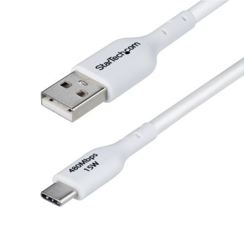 USB2.0ケーブル　Type　A(オス)-Type　C(オス)　3m　ホワイト　1本