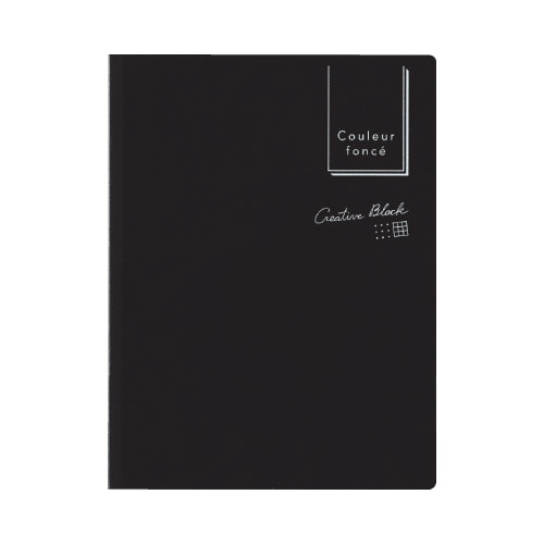 クルールフォンセ付箋　ドット・方眼　ブラック１０冊画像