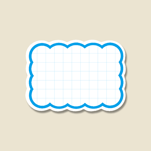 HEIKO 抜型カード 雲 L B 30枚画像