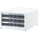 ナカバヤシ　書類ケース　アバンテＶ２レタ－ケ－ス　Ａ４　浅３段　白画像