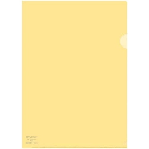 クリヤーホルダー　Ａ４　黄　１０枚入×１０画像