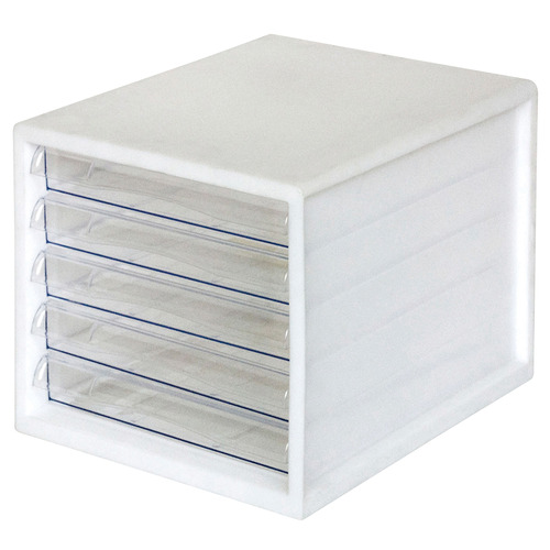 ﾚﾀｰｹｰｽ A4ﾀﾃ 浅5段 ﾎﾜｲﾄ 1台画像