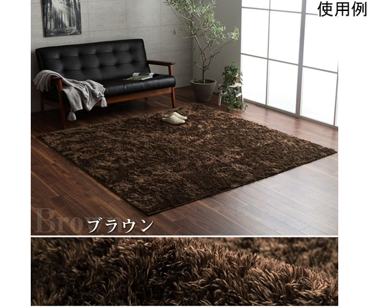ルフォン　ベージュ　200×250cm 柔らかな色合いで広がるラグの全体像