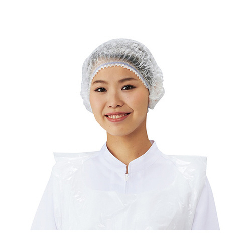 使い捨てカラーモブキャップ　ホワイト　１００枚入画像