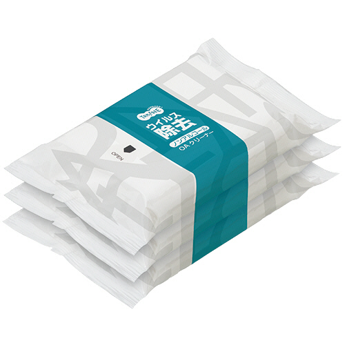 ｳｲﾙｽ除去ﾉﾝｱﾙｺｰﾙOAｸﾘｰﾅｰ 1ｾｯﾄ(360枚:90枚×4ﾊﾟｯｸ)画像