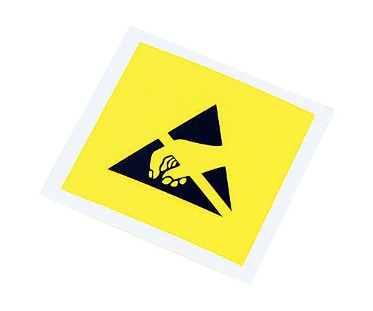 ESD警告ラベル　25×25mm　100枚入