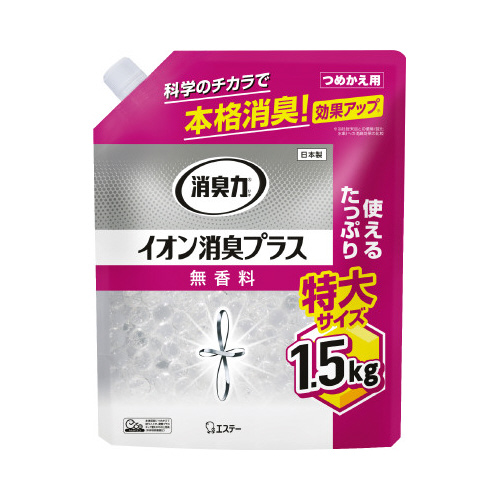 消臭力クリアビーズイオン消臭プラス　詰替１５００ｇ画像