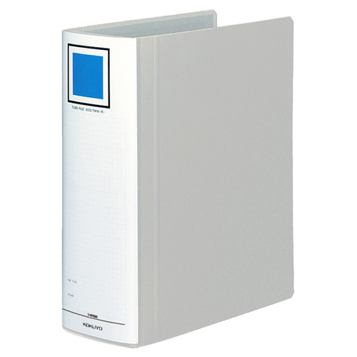 ﾁｭｰﾌﾞﾌｧｲﾙ(ｴｺﾂｲﾝR) A4ﾀﾃ 900枚収容 90mmとじ 背幅105mm ｼﾙﾊﾞｰ 1冊画像