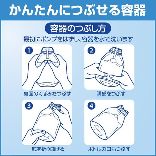 ハンドソープ ソフティ EX-CARE 泡ハンドウォッシュ 500ml 花王 明るい背景に置かれたボトルの前面、泡立ちが強調されたディスプレイ
