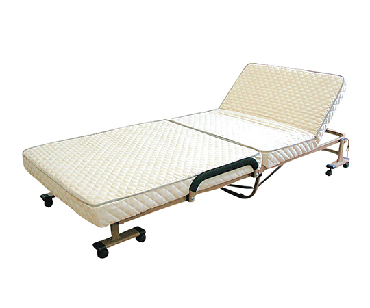 低反発ウレタン入り　折りたたみベッド　アイボリー