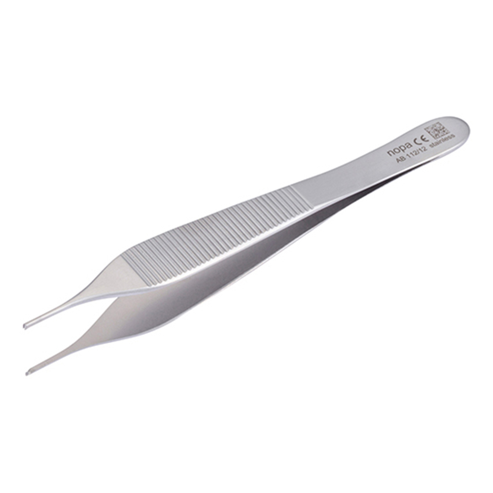 マイクロアドソンピンセット　有鈎　120mm画像