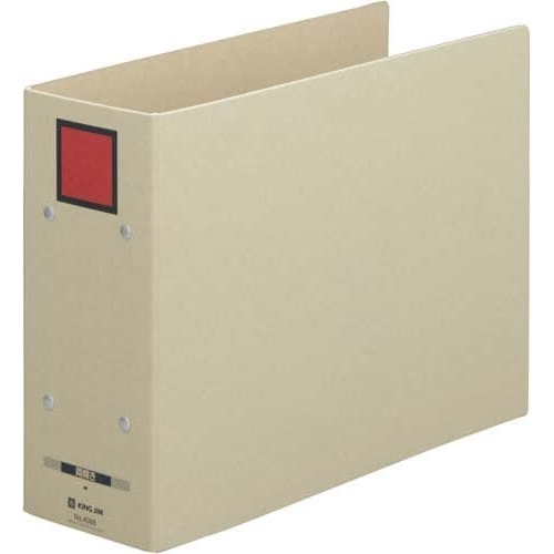 保存ファイルドッチ（両開き）Ａ４横背幅９４ｍｍ赤画像