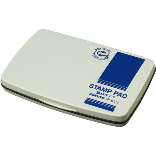 ｽﾀﾝﾌﾟ台 油性顔料ﾀｲﾌﾟ 中形 藍色 1ｾｯﾄ(10個)画像