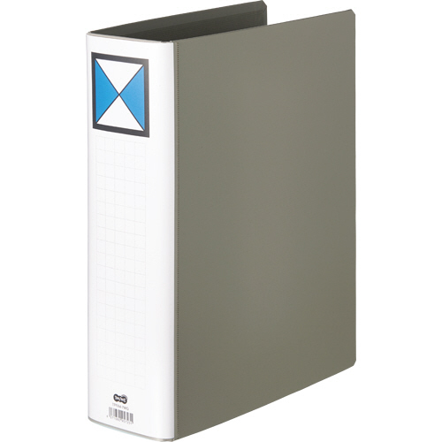 両開きﾊﾟｲﾌﾟ式ﾌｧｲﾙ A4ﾀﾃ 700枚収容 70mmとじ 背幅86mm ｸﾞﾚｰ 1ｾｯﾄ(30冊)画像