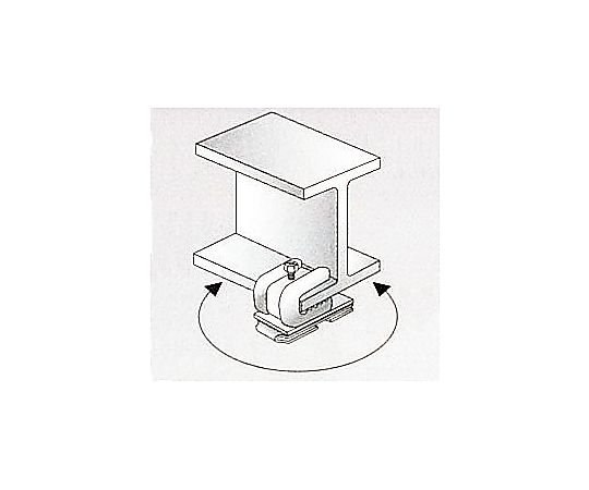 17mm ブラケットH鋼用360°向自在(ベンダーレール用) 複数のブラケットが360°に向きを変えられる様子