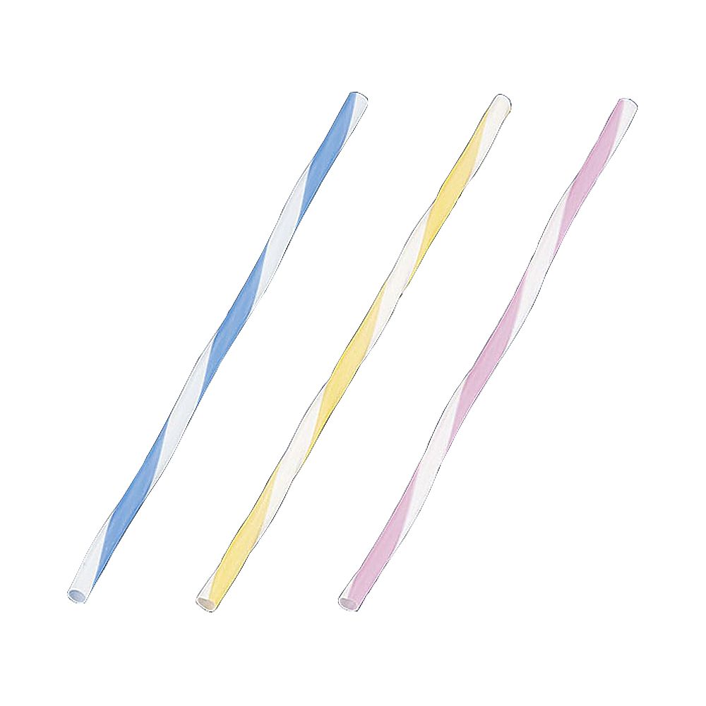 キュアストロー　スパイラルストロー裸（500本入）画像